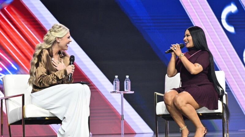 Nicki Minaj takes stage with Erika Kirk, praises Trump and mocks Newsom