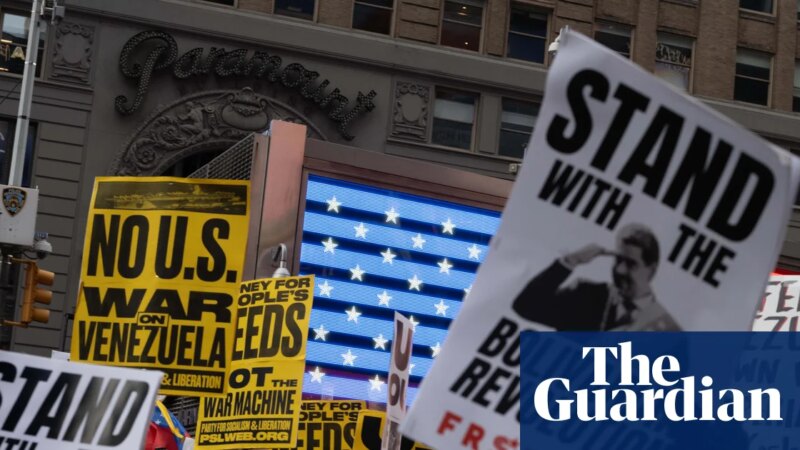 Protests erupt in US cities over Trump’s military intervention in Venezuela | Venezuela