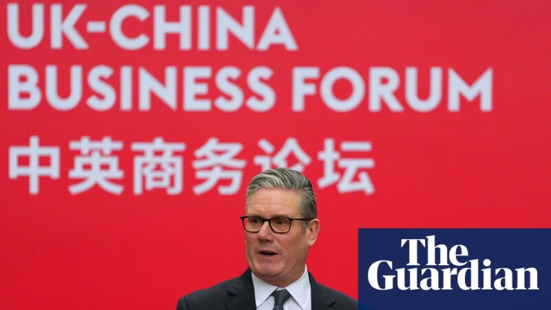 Trump says ‘very dangerous’ for UK to do business with China, after Starmer hails progress in Beijing | China