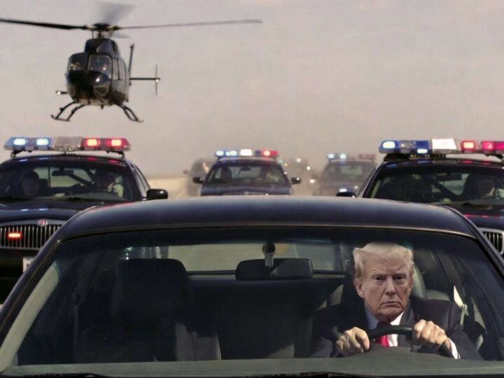 Trump In High-Speed Chase From International Cops After Breaking International Law