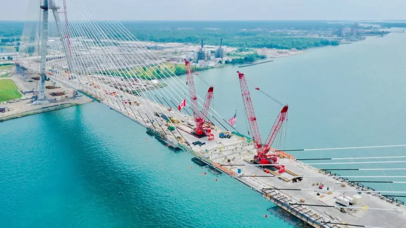 Trump Threatens to Block New Bridge Between Michigan and Ontario.