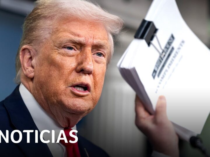 Trump habla en la rueda de prensa de la Casa Blanca
