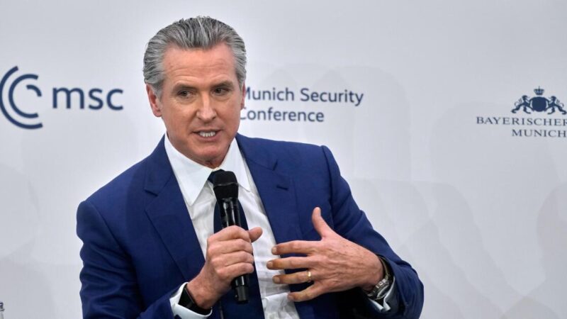 Newsom tells world leaders Trump’s retreat on the environment will mean economic harm