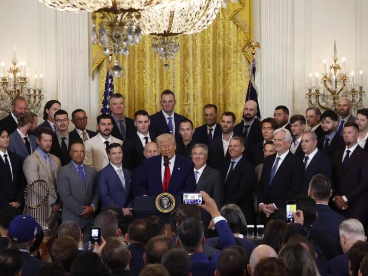 Dodgers’ biggest debate is not who to sign. It’s whether to visit Trump’s White House